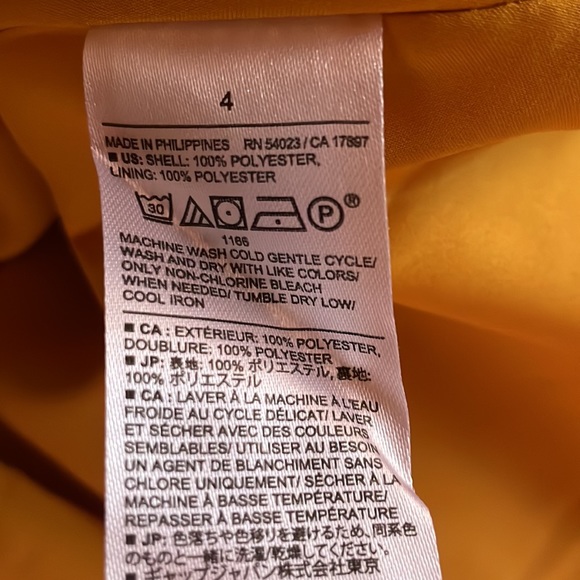 Banana Republic maxi dress, yellow, NWT Sz 4 wedding guest or bridesmaid - Picture 12 of 12